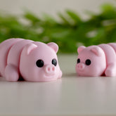 Flexi Friend Pig - Flexible 3D Printed Toy - The 3D Print Smiths